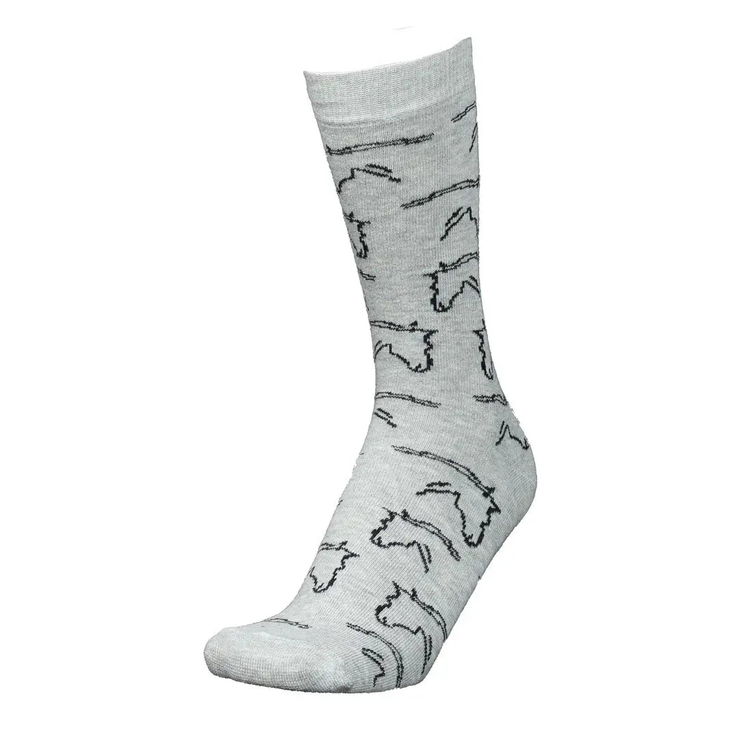 AWST Int'l Ladies Horse Heads Crew Socks - 6 pack - Breeches.com - Flyclothing LLC