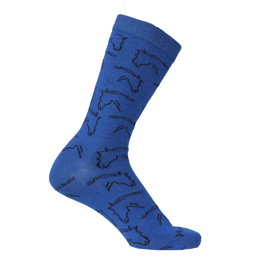 AWST Int'l Ladies Horse Heads Crew Socks - 6 pack - Breeches.com - Flyclothing LLC