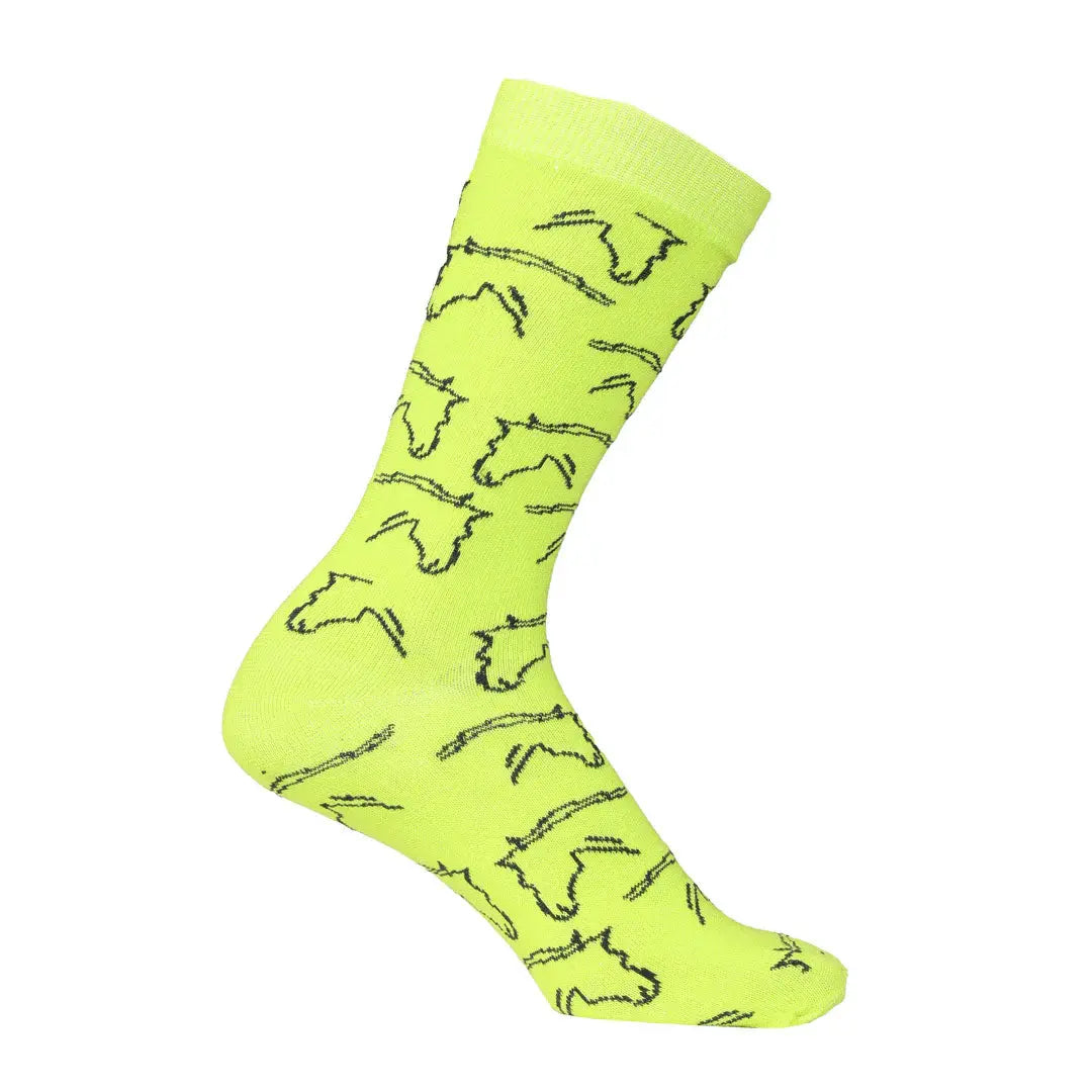AWST Int'l Ladies Horse Heads Crew Socks - 6 pack - Breeches.com - Flyclothing LLC