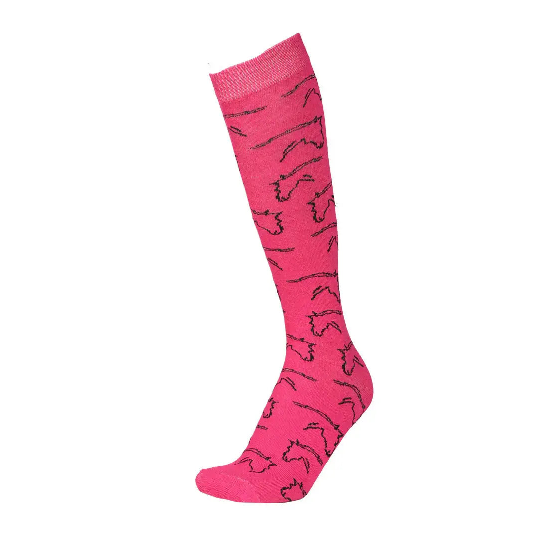 AWST Int'l Ladies Horse Heads Knee Socks - 6 pack - Breeches.com - Flyclothing LLC