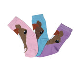 AWST Int'l Youth Horse Face Crew socks - 3 pack - Breeches.com - Flyclothing LLC