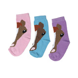 AWST Int'l Youth Horse Face Crew socks - 3 pack - Breeches.com - Flyclothing LLC