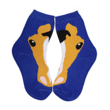 AWST Int'l Child Horse Face Buckskin Crew Socks