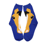 AWST Int'l Ladies Horse Face Buckskin Crew Socks