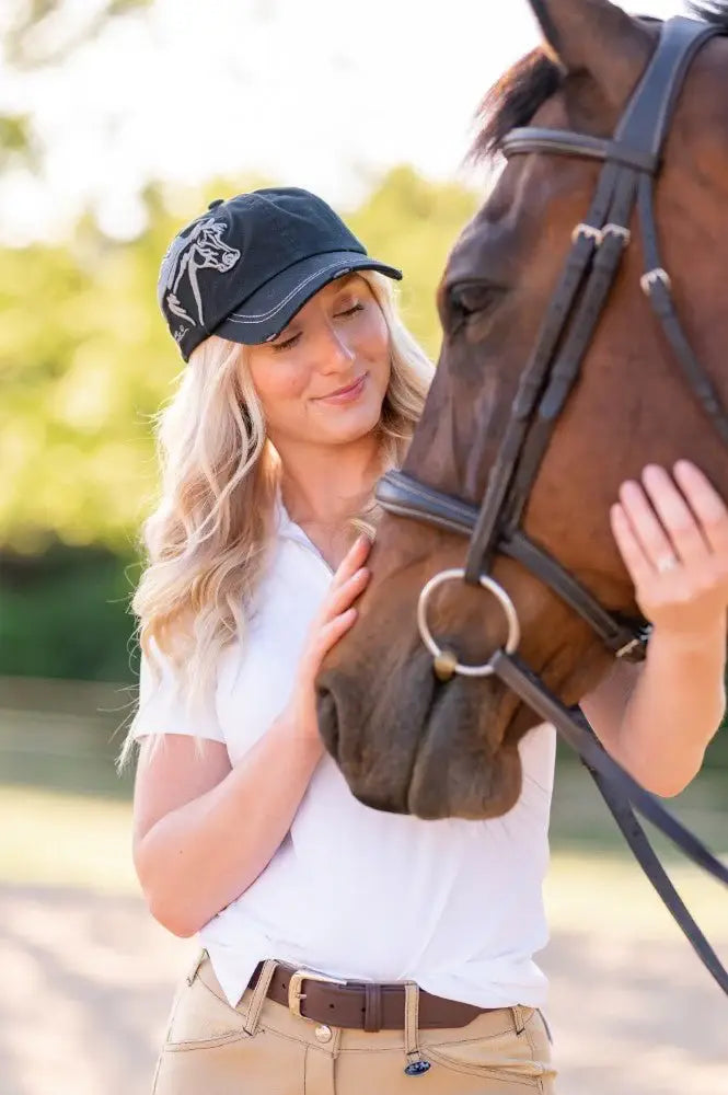 AWST Int'l Lila 3D Horse Head Cap - Breeches.com - Flyclothing LLC