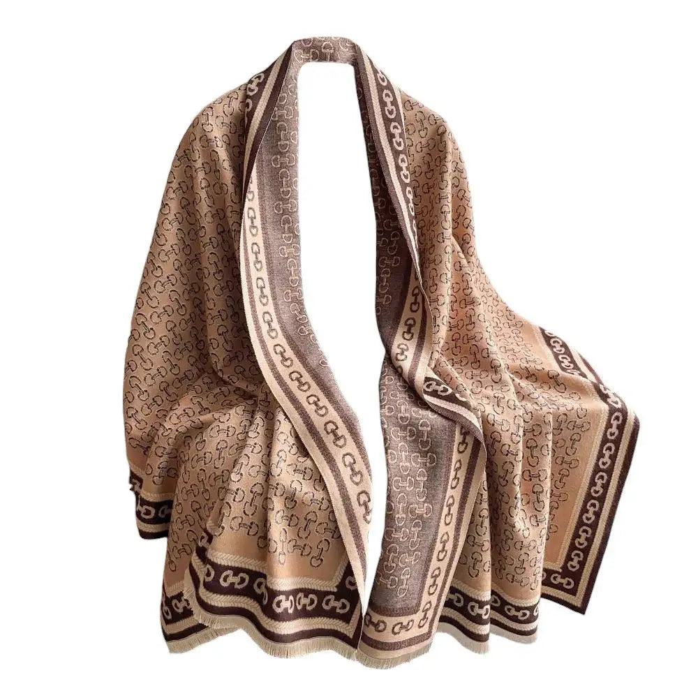 AWST Int'l Snaffle Bit Acrylic Cashmere Scarf - Breeches.com - Flyclothing LLC