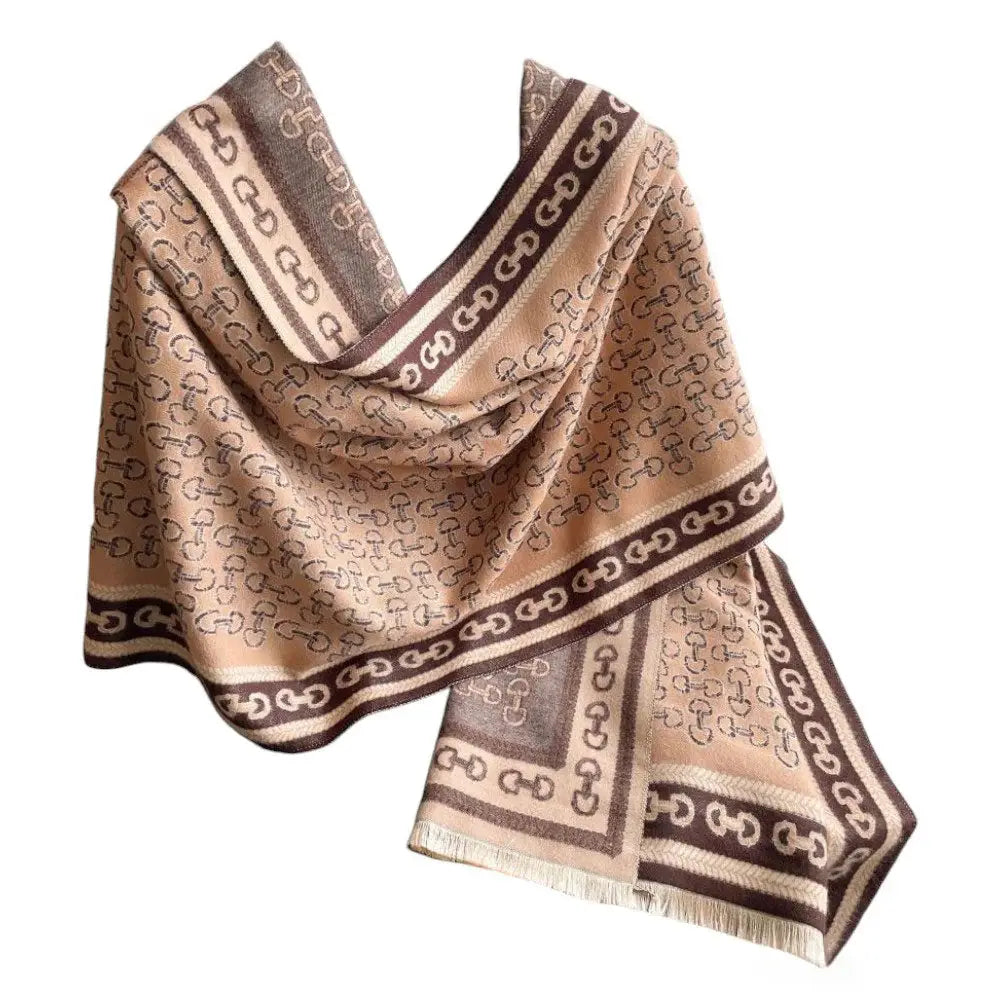AWST Int'l Snaffle Bit Acrylic Cashmere Scarf - Breeches.com - Flyclothing LLC