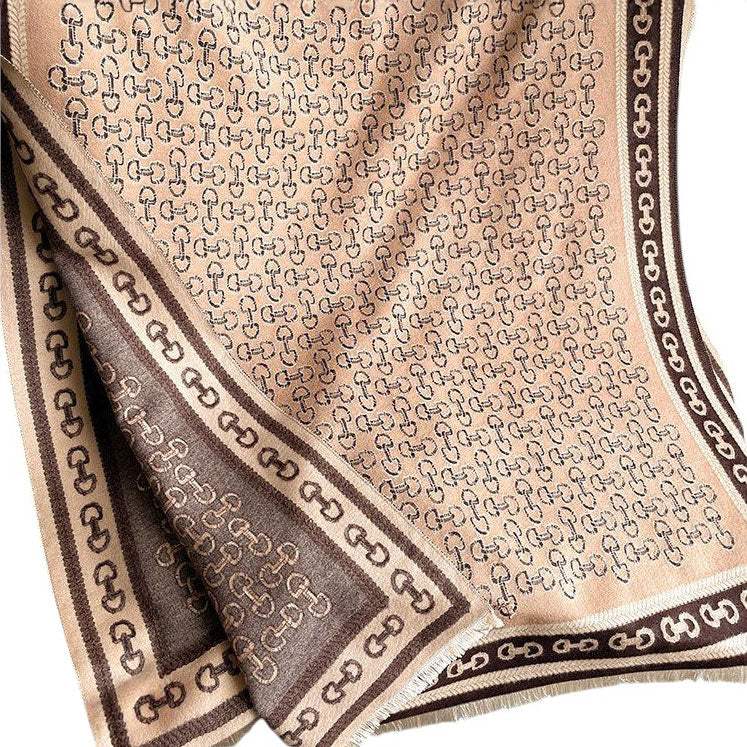 AWST Int'l Snaffle Bit Acrylic Cashmere Scarf - Breeches.com - Flyclothing LLC