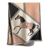 AWST Int'l Horses in Blankets Acrylic Cashmere Scarf - Breeches.com - Flyclothing LLC