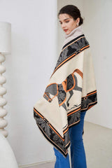 AWST Int'l Baroque Horses Acrylic Cashmere Scarf - Breeches.com - Flyclothing LLC