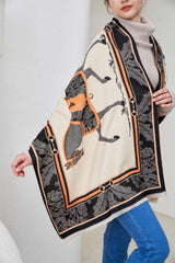 AWST Int'l Baroque Horses Acrylic Cashmere Scarf - Breeches.com - Flyclothing LLC