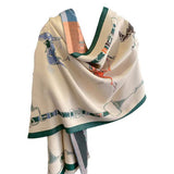AWST Int'l Hunter Horses Acrylic Cashmere Scarf - Breeches.com - Flyclothing LLC