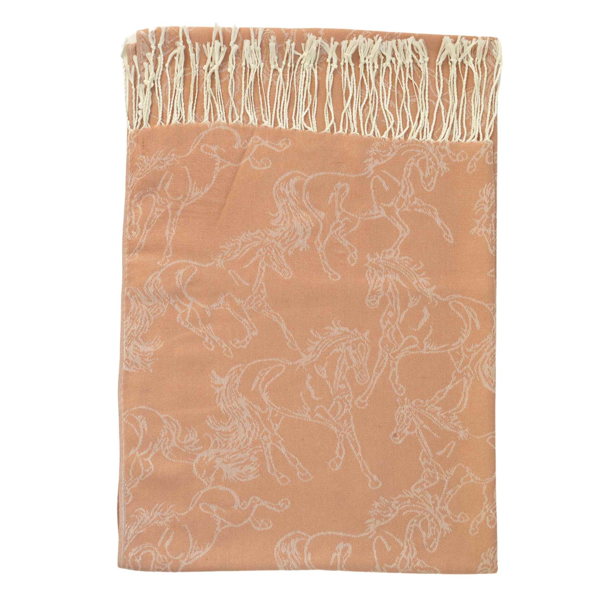 AWST Int'l Lila Linear Horses Pashmina Scarf - Breeches.com - Flyclothing LLC