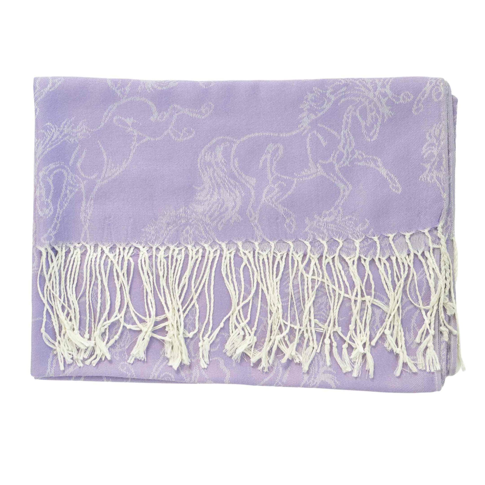 AWST Int'l Lila Linear Horses Pashmina Scarf - Breeches.com - Flyclothing LLC