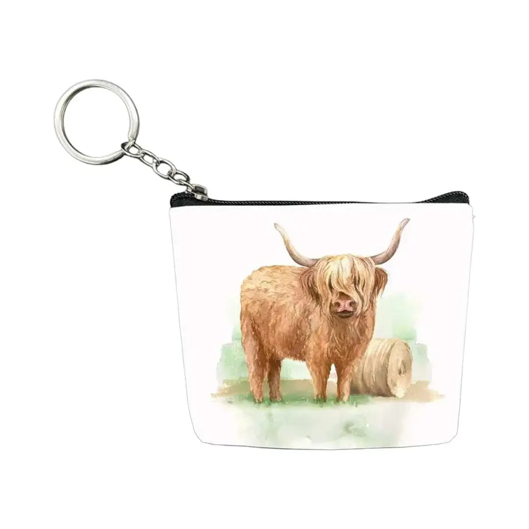 AWST Int'l Set of 12 Coin Purses- West Highlander Cows - Breeches.com - Flyclothing LLC