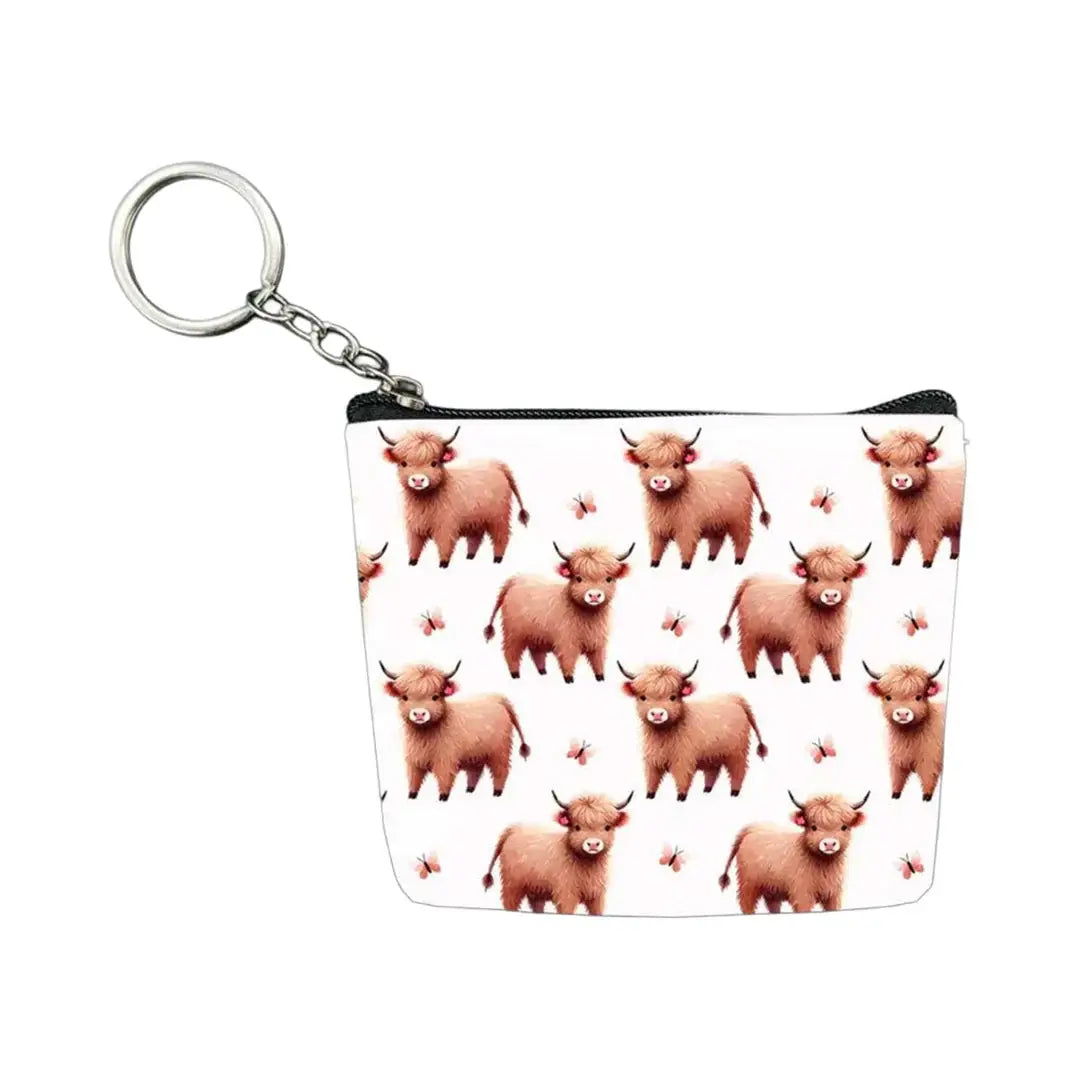 AWST Int'l Set of 12 Coin Purses- West Highlander Cows - Breeches.com - Flyclothing LLC