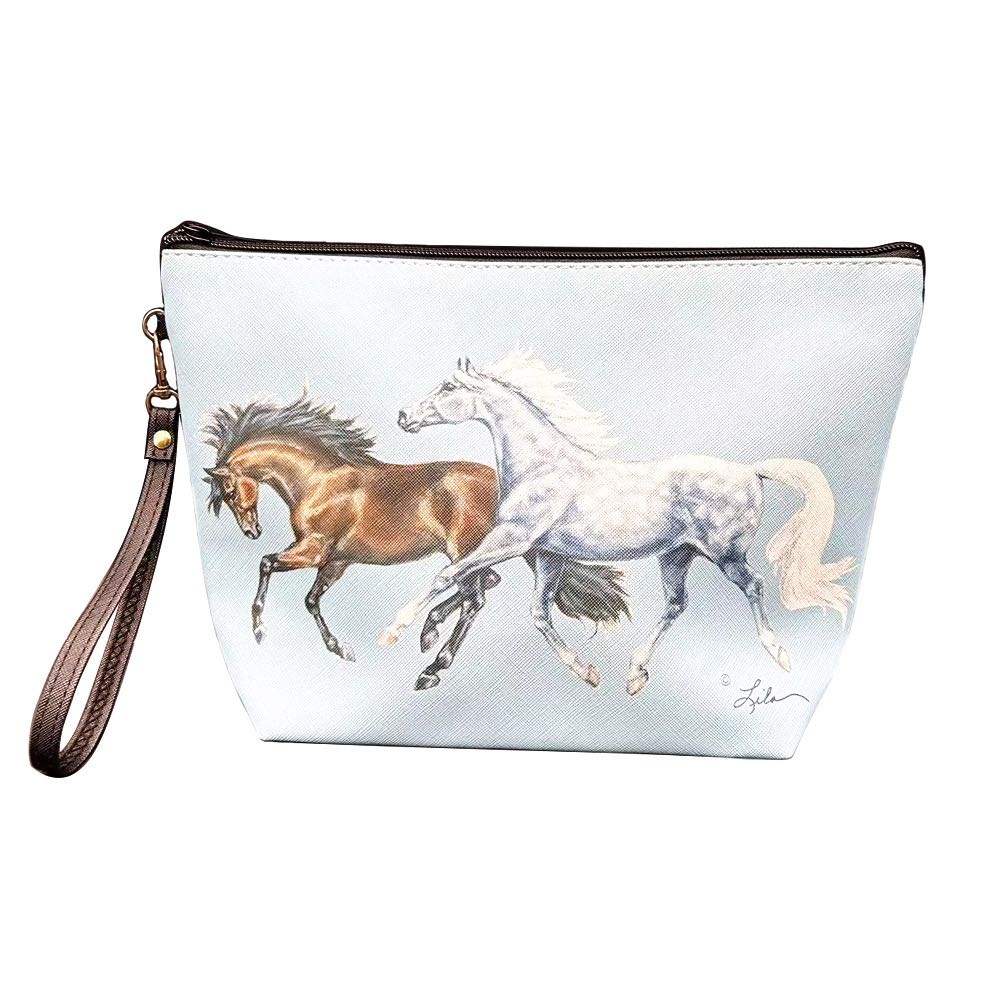 AWST Int'l Lila Grey Bay Accessory Bag with Wristlet - Breeches.com - Flyclothing LLC