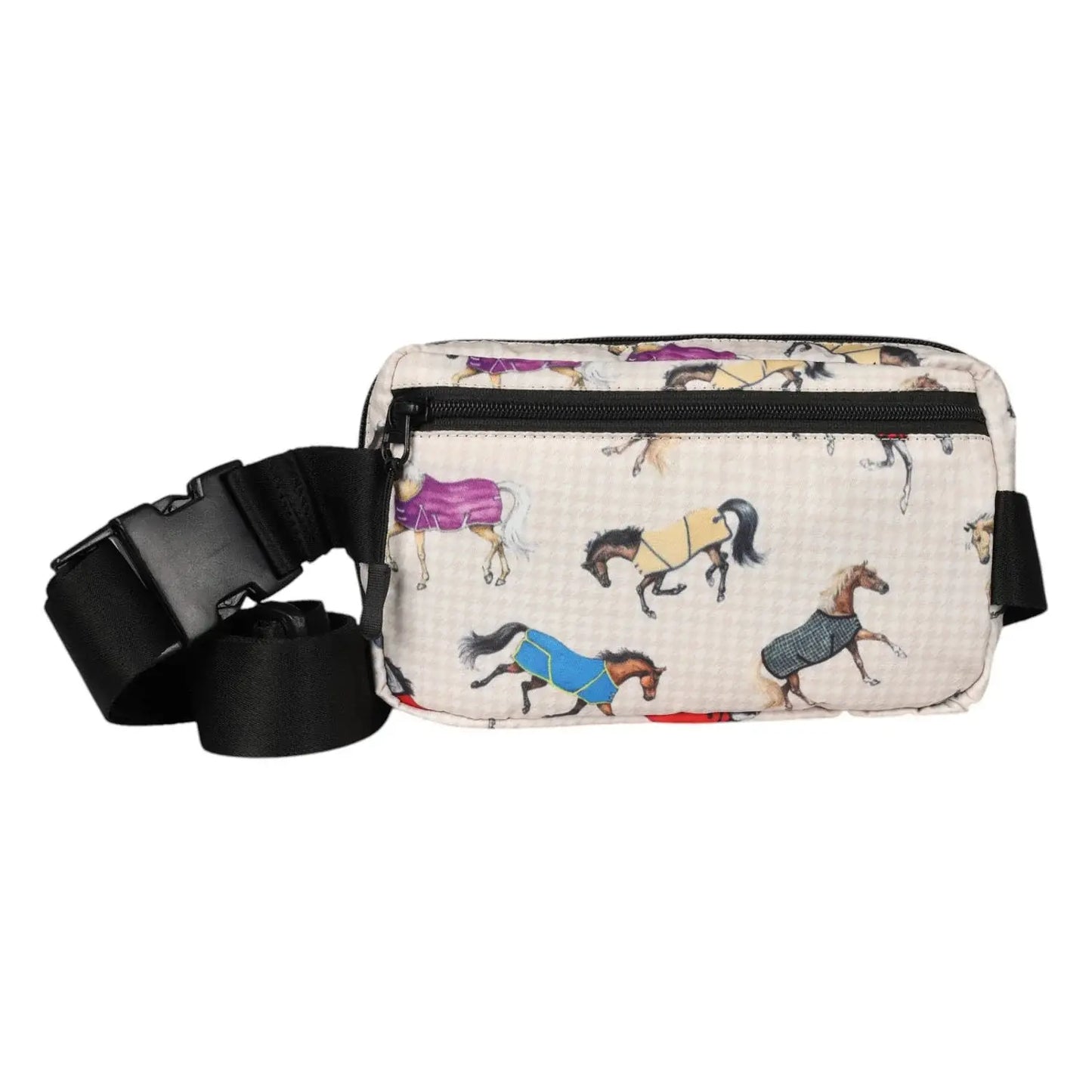AWST Int'l Lila Horses in Blankets Crossbody/Waist Bag - Breeches.com - Flyclothing LLC