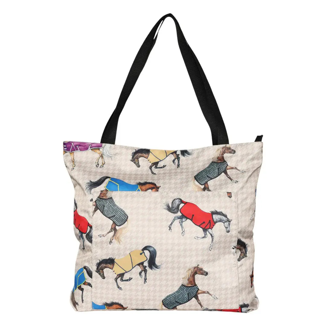 AWST Int'l Lila Horses in Blankets Tote Bag - Breeches.com - Flyclothing LLC