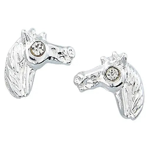 AWST Int'l Horse Head Earrings w/Purple Cowboy Hat Gift Box - Breeches.com - Flyclothing LLC