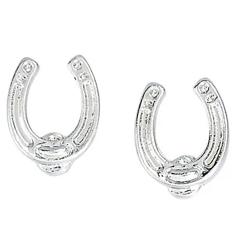 AWST Int'l Horseshoe Earrings w/Colorful Cowboy Hat Gift Box - Breeches.com - Flyclothing LLC