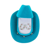 AWST Int'l Horseshoes Earrings w/Colorful Cowboy Hat Box - Breeches.com - Flyclothing LLC