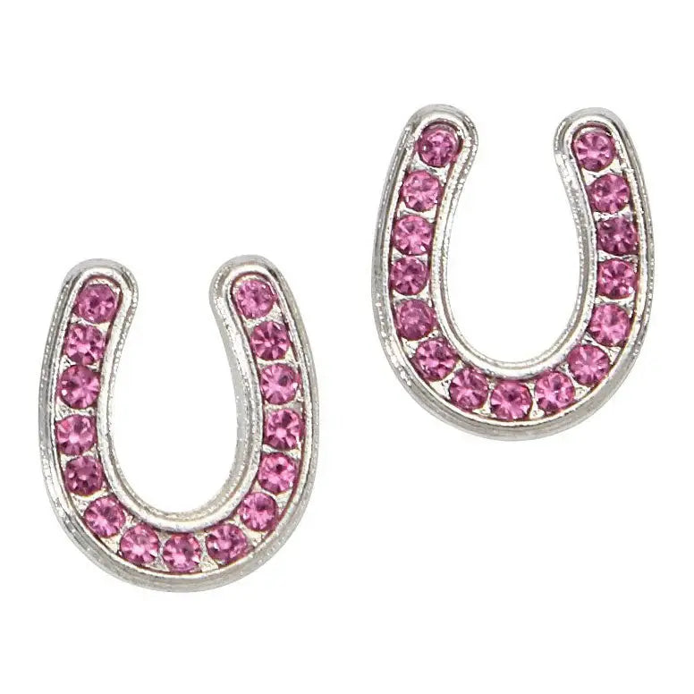 AWST Int'l Horseshoes Earrings w/Colorful Cowboy Hat Box - Breeches.com - Flyclothing LLC