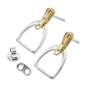 AWST Int'l Two-Tone English Stirrup Earrings - Breeches.com - Flyclothing LLC