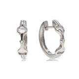 AWST Int'l Sterling Silver Snaffle Bit Hoop Earrings - Breeches.com - Flyclothing LLC