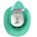 AWST Int'l Cowboy Boot Necklace w/Colorful Cowboy Hat Gift Box - Breeches.com - Flyclothing LLC
