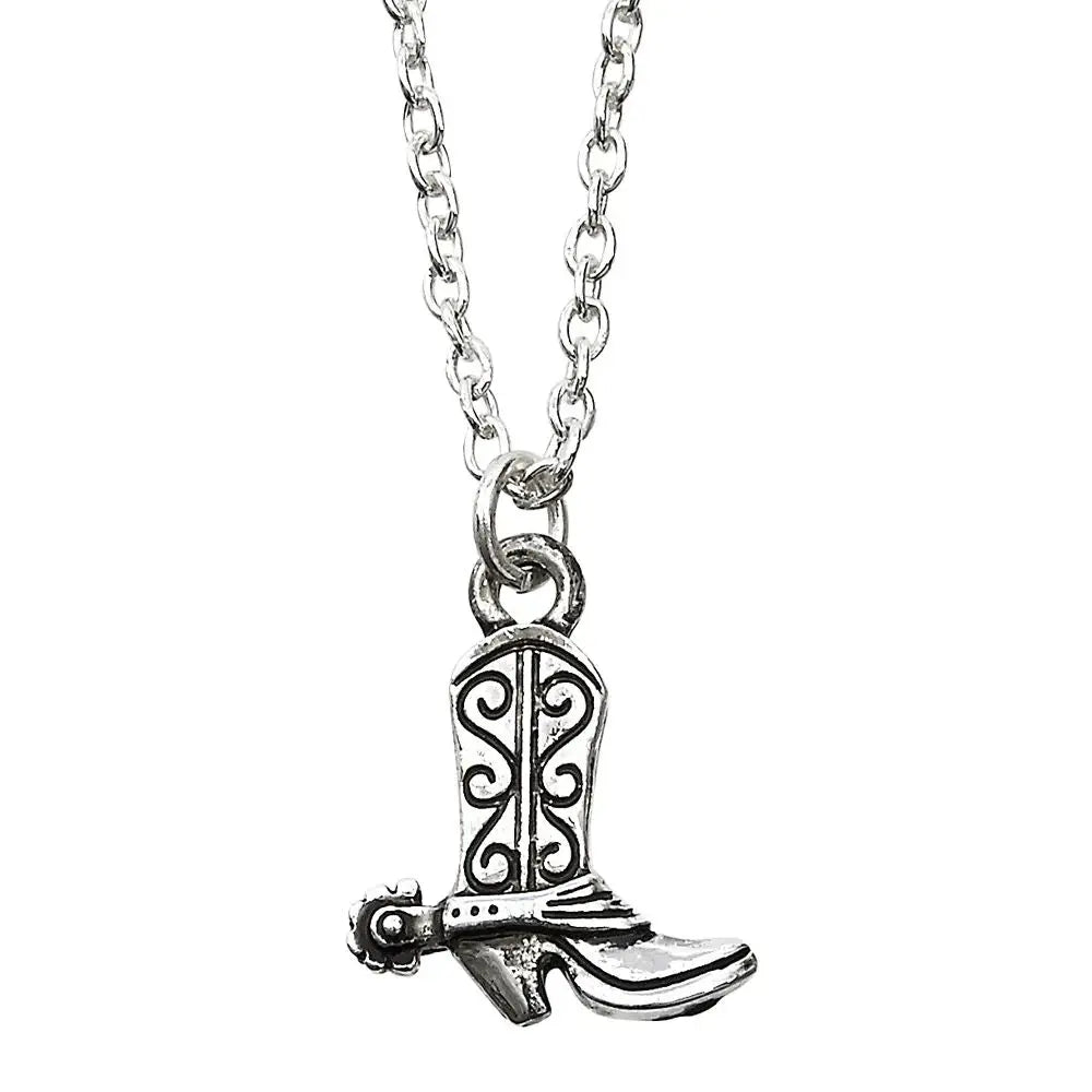 AWST Int'l Cowboy Boot Necklace w/Colorful Cowboy Hat Gift Box - Breeches.com - Flyclothing LLC