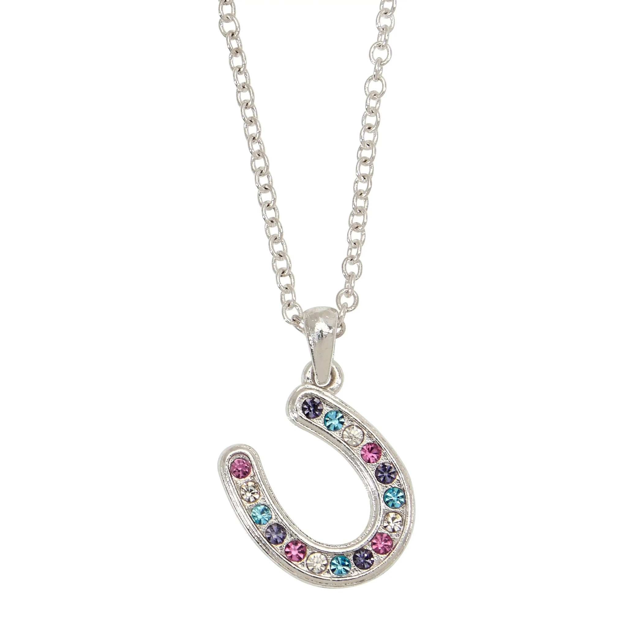 AWST Int'l Horseshoes Necklace w/Colorful Cowboy Hat Box - Breeches.com - Flyclothing LLC