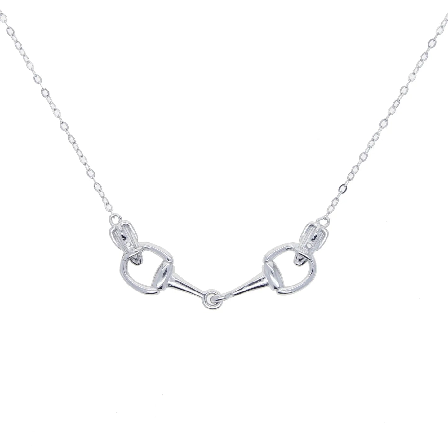 AWST Int'l Sterling Silver Snaffle Bit Necklace - Breeches.com - Flyclothing LLC