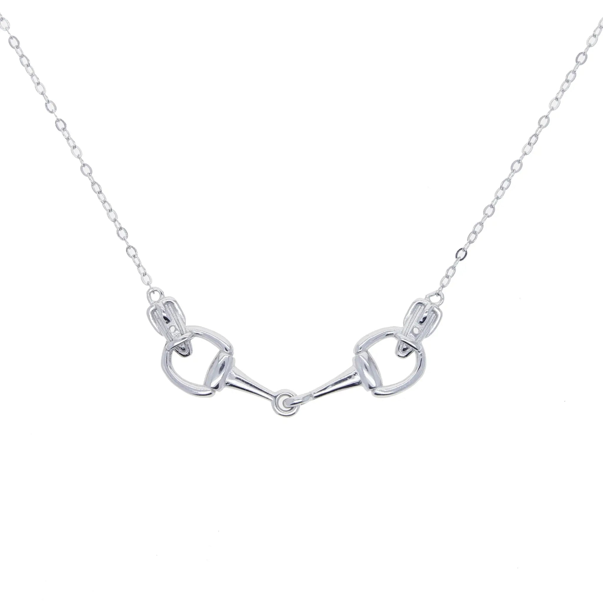 AWST Int'l Sterling Silver Snaffle Bit Necklace - Breeches.com - Flyclothing LLC
