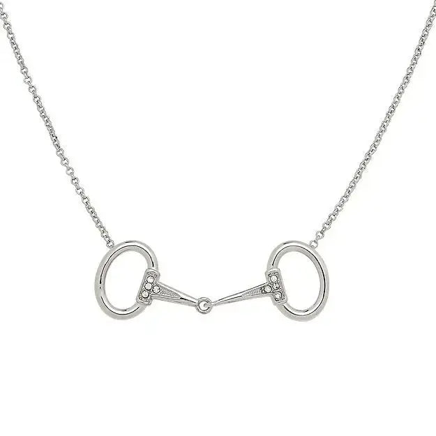 AWST Int'l Rhodium Horse Snaffle Bit Necklace - Breeches.com - Flyclothing LLC