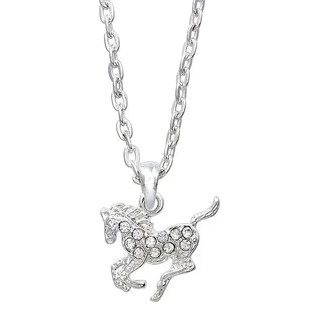 AWST Int'l Aqua Precious Pony Necklace w/Aqua Horse Head Gift Box - Breeches.com - Flyclothing LLC