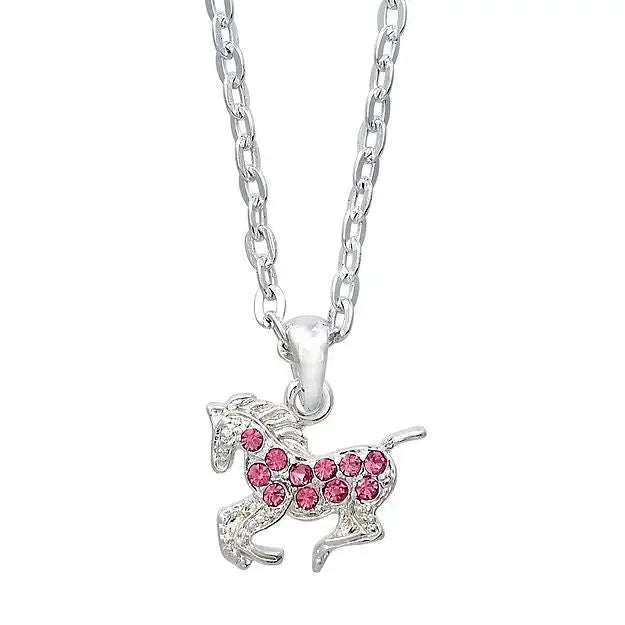 AWST Int'l Aqua Precious Pony Necklace w/Aqua Horse Head Gift Box - Breeches.com - Flyclothing LLC