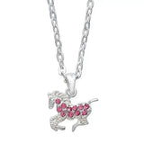 AWST Int'l Aqua Precious Pony Necklace w/Aqua Horse Head Gift Box - Breeches.com - Flyclothing LLC