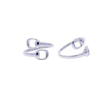AWST Int'l Snaffle Bit Sterling Silver Adjustable Wrap Ring - Breeches.com - Flyclothing LLC