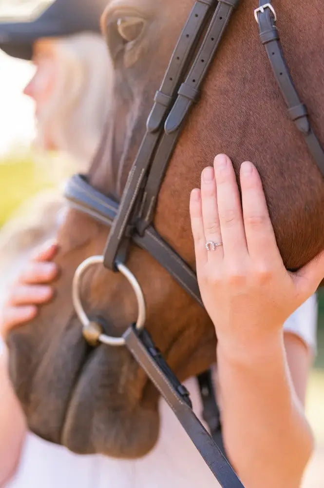 AWST Int'l Sterling Silver & Clear CZ Horseshoe Ring - Breeches.com - Flyclothing LLC