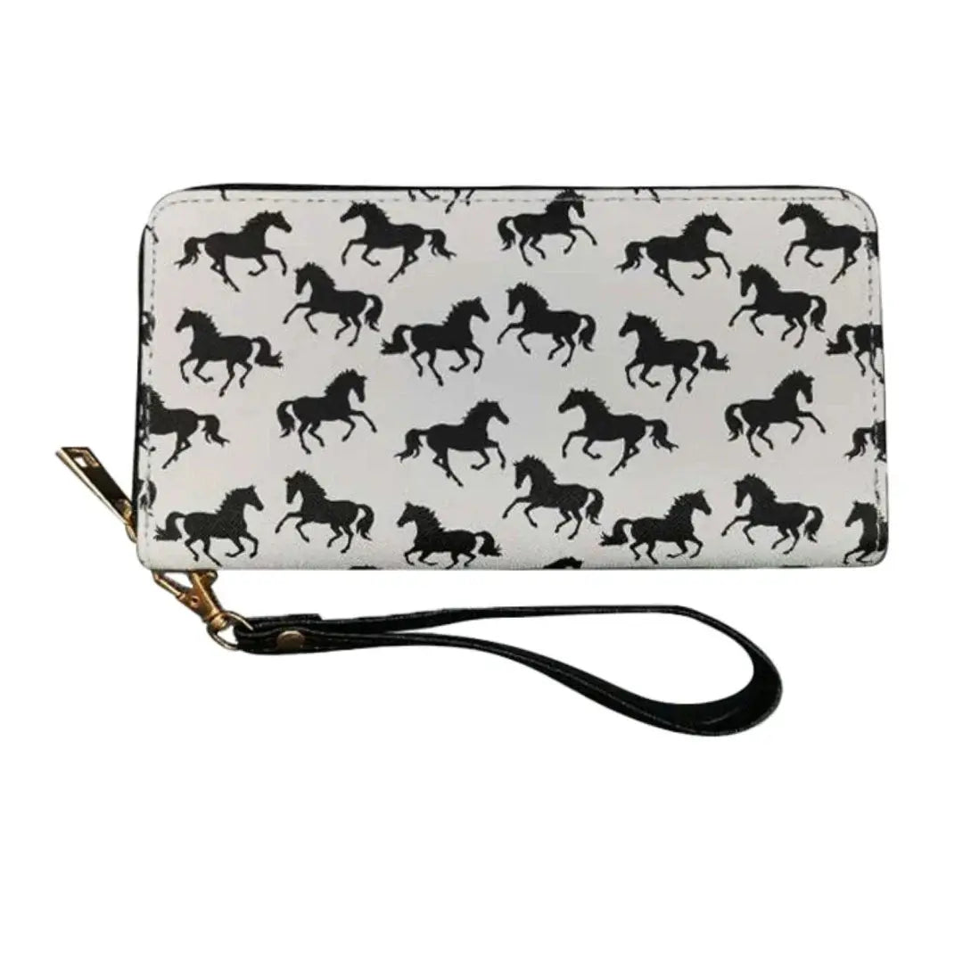 AWST Int'l Lila Wallet with Wristlet- Lila Silhouettes - Breeches.com - Flyclothing LLC