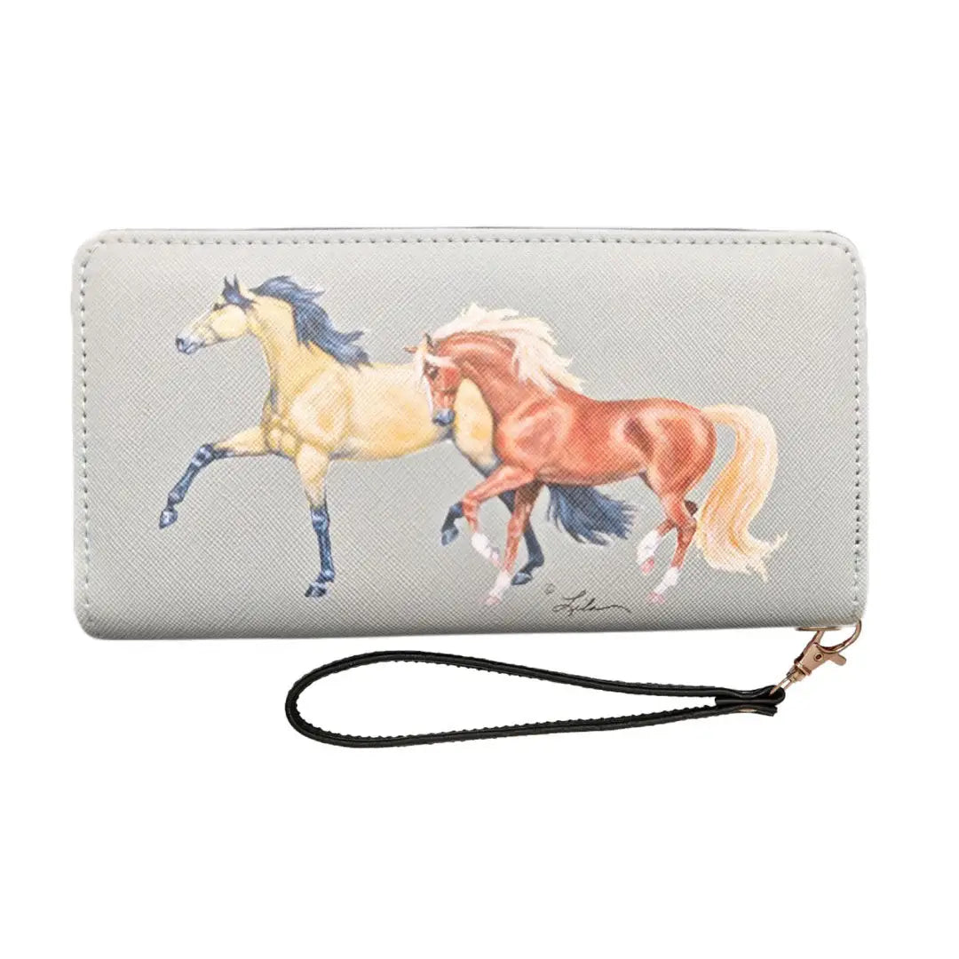 AWST Int'l Lila Wallet with Wristlet- Lila Buckskin Sorrel - Breeches.com - Flyclothing LLC