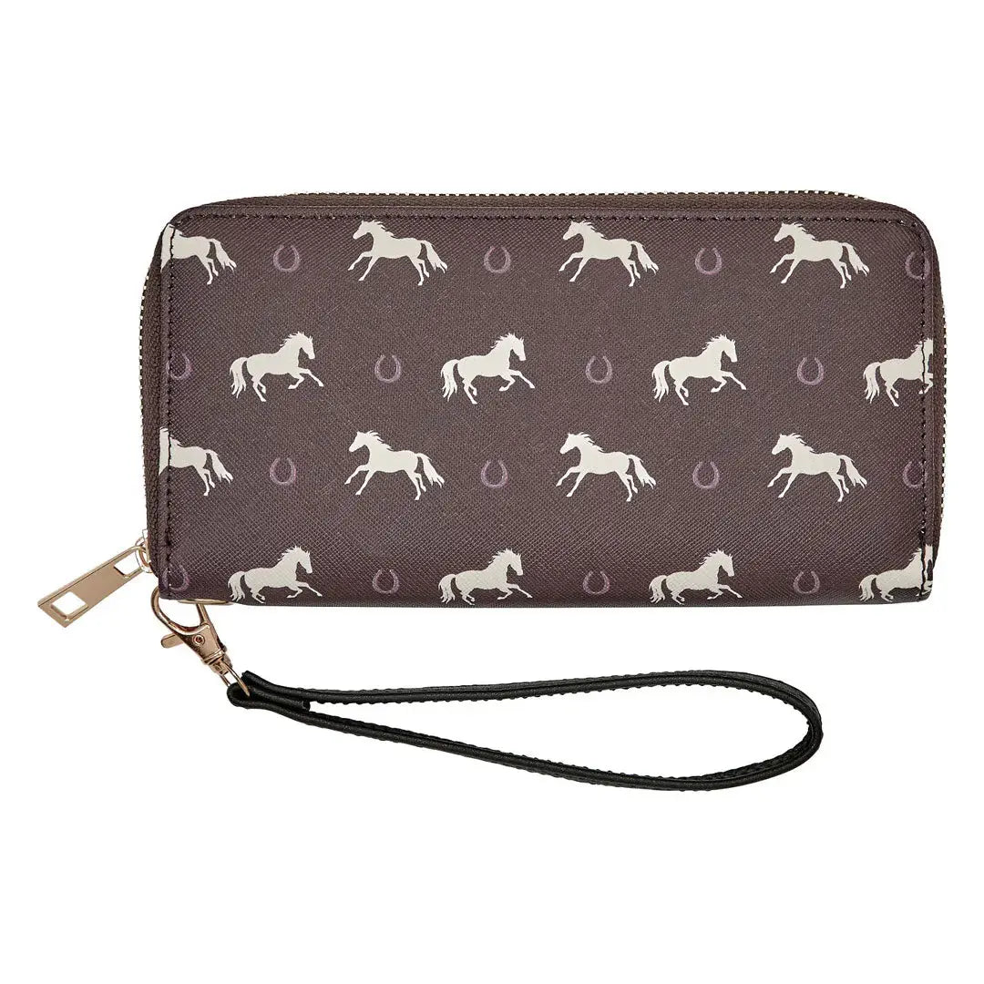 AWST Int'l "Lila" Horses & Horseshoes Clutch Wallet - Breeches.com - Flyclothing LLC