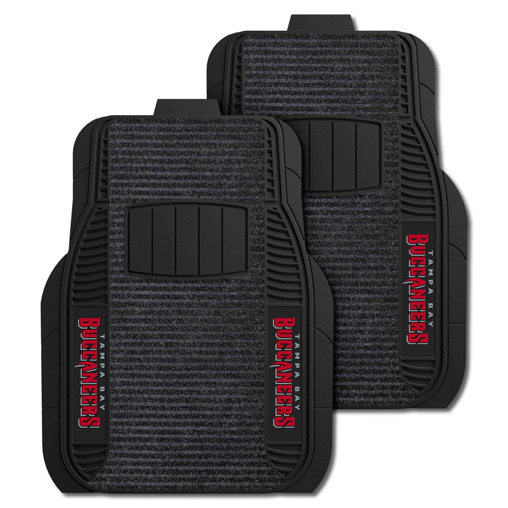 NFL - Tampa Bay Buccaneers 2-pc Deluxe Car Mat Set - Logo Brands - Flyclothing LLC