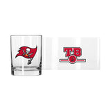 Tampa Bay Buccaneers 14oz Letterman Rocks Glass