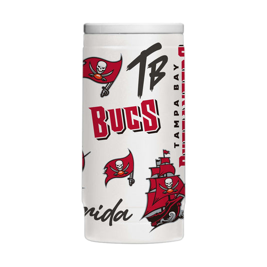 Tampa Bay Buccaneers 12oz Native Powdercoat SlimCan Coolie - Logo Brands - Flyclothing LLC
