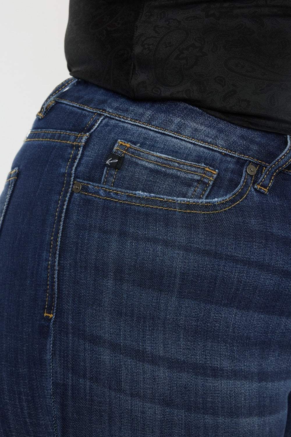 Kancan Full Size Mid Rise Slim Flare Jeans - Trendsi - Flyclothing LLC