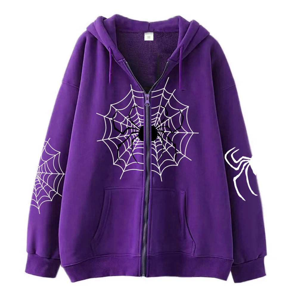 Spider Zipper Sweater Halloween Decoration - My Store - Flyclothing LLC