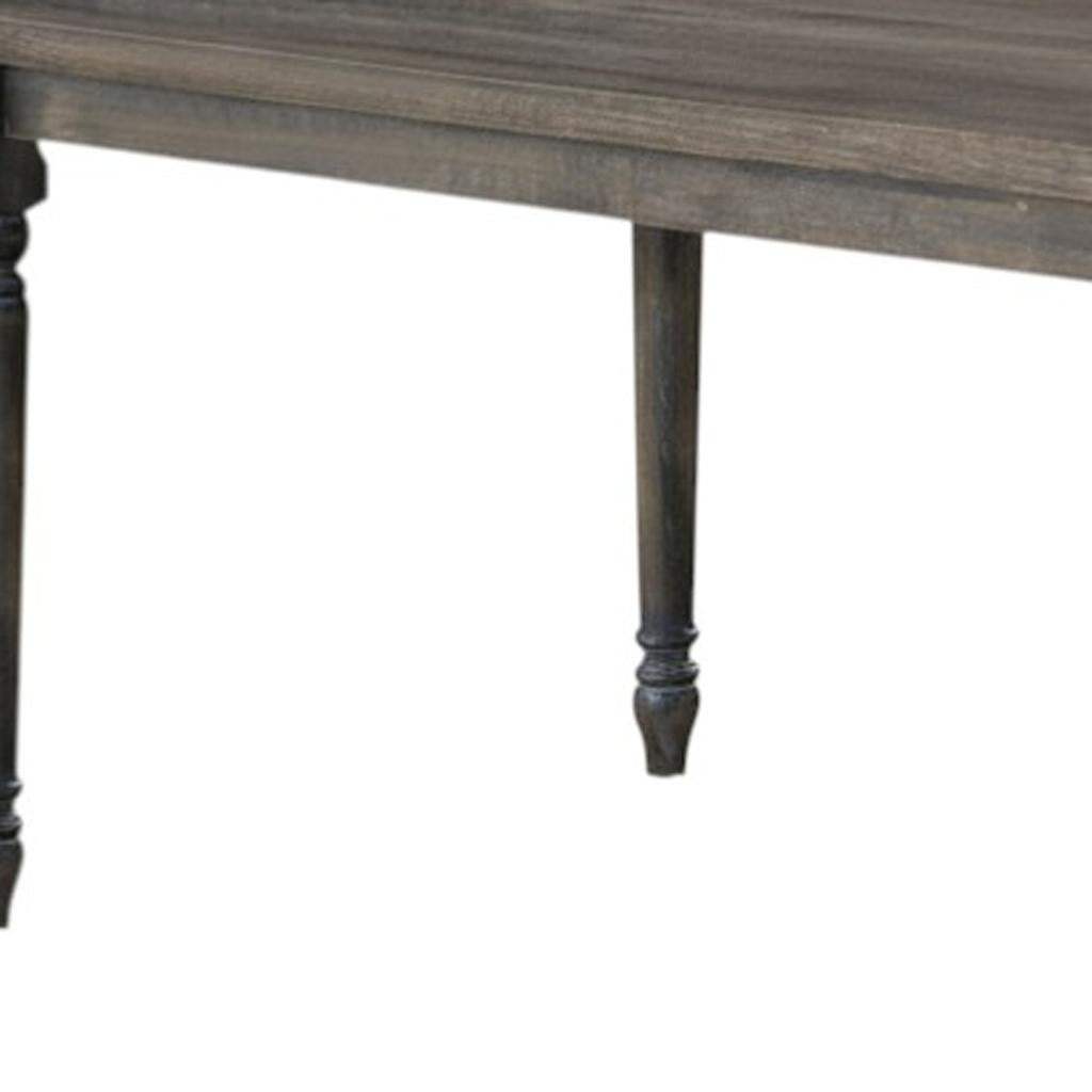 59" Gray Wood Dining Table - HomeRoots - Flyclothing LLC