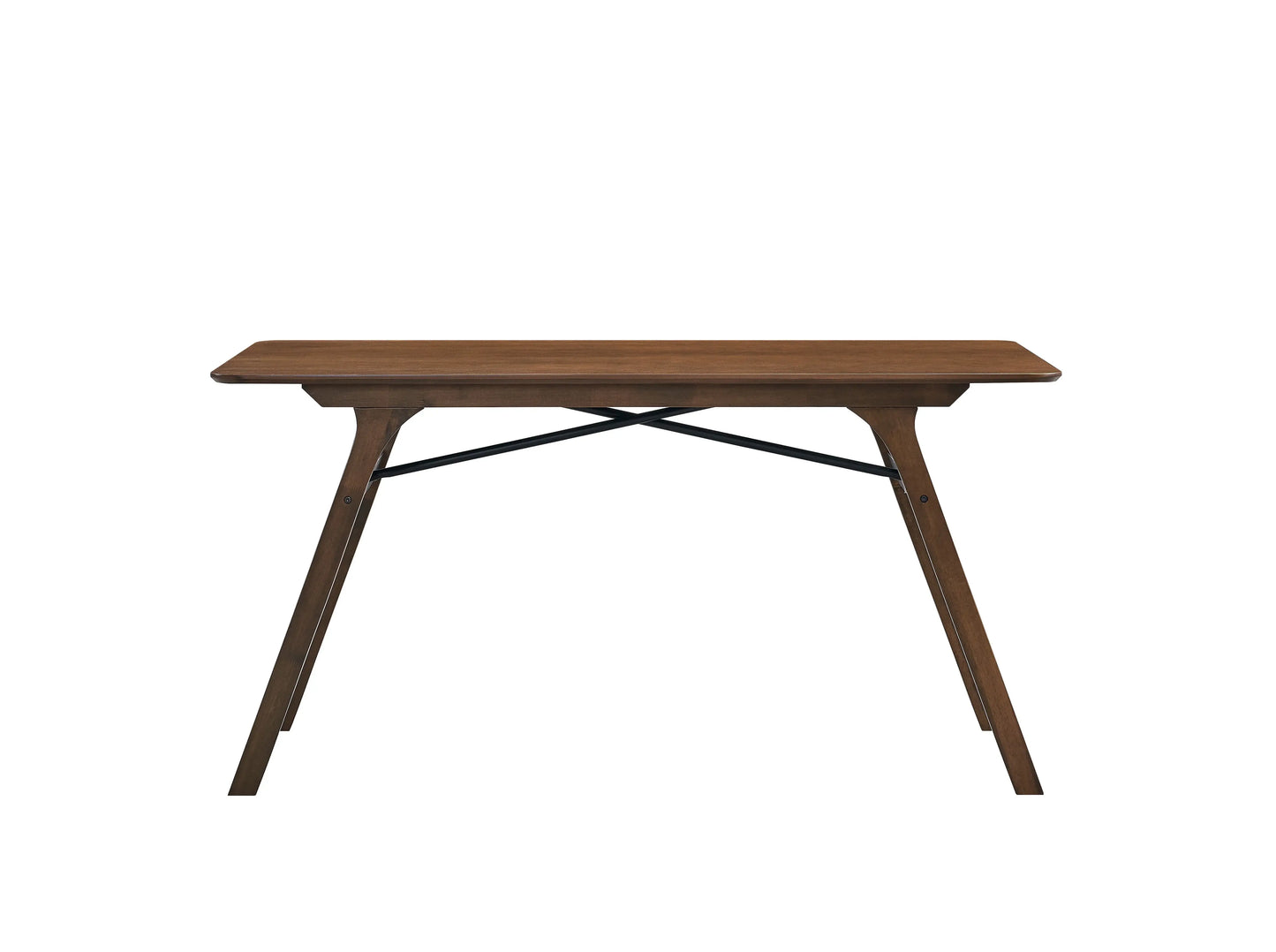 59" Walnut Wood Dining Table - Homeroots - Flyclothing LLC